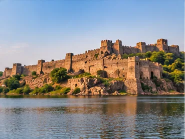 Golconda Fort at sunset